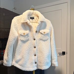 1. State Off-White Teddy Jacket